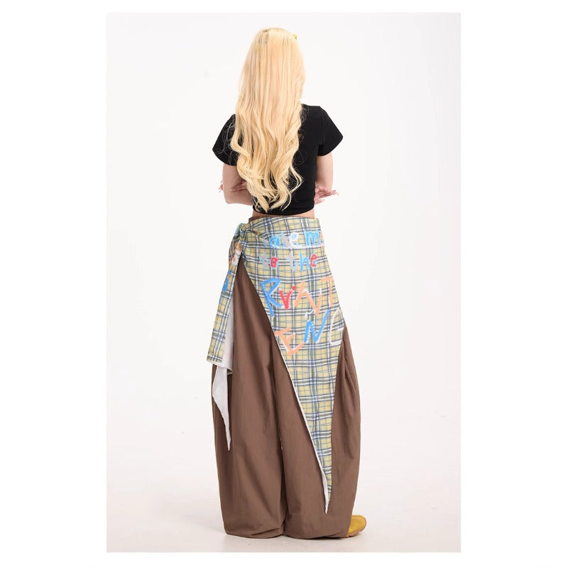 Women casual pants loosehigh waistsummer