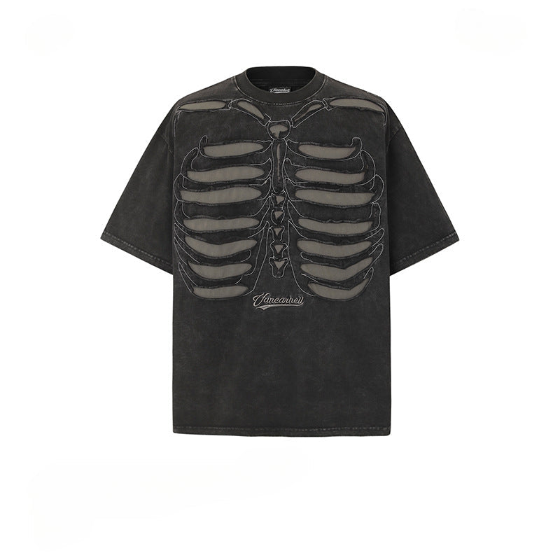 Mens T Shirts Loose and Old Short Sleeves