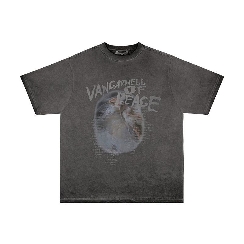 Men T Shirts Make Old Peace Dove Loose Short Sleeves